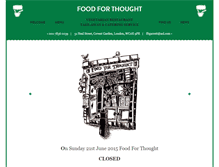 Tablet Screenshot of foodforthought-london.co.uk